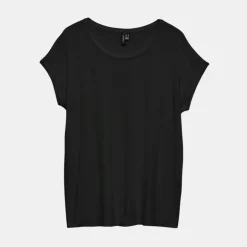 Tee shirt regular fluide fosia col rond Femme VERO MODA
