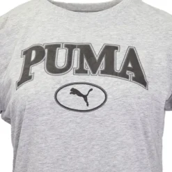 Tee shirt squad coton gris chiné Femme PUMA