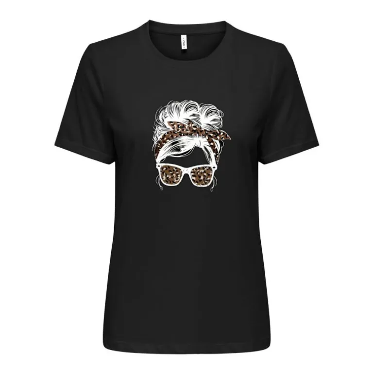 Tee shirt stella imprimé motif léopard Femme ONLY