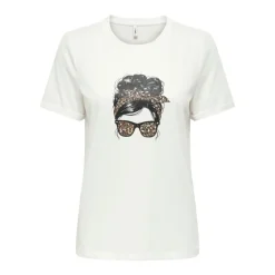 Tee shirt stella imprimé motif léopard Femme ONLY