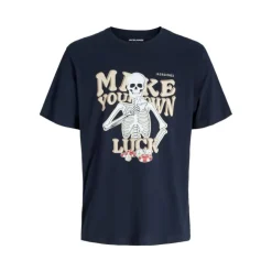Tee shirt sully sky captain Make your won Luck imprimé squelette Homme JACK & JONES