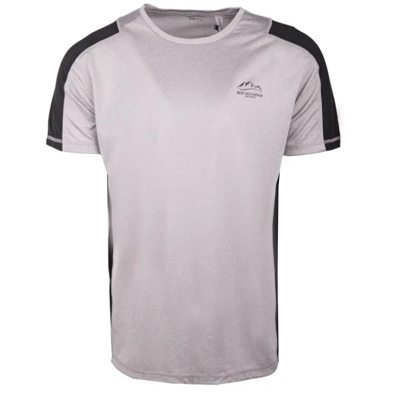 Tee shirt technique insertions contrastantes Homme BEST MOUNTAIN