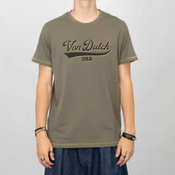 Tee shirt The Famous 29 brands avec surpiqures jaunes Homme VON DUTCH