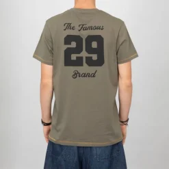 Tee shirt The Famous 29 brands avec surpiqures jaunes Homme VON DUTCH