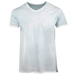 Tee shirt uni délavé col V Homme BLAGGIO
