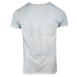 Tee shirt uni délavé col V Homme BLAGGIO