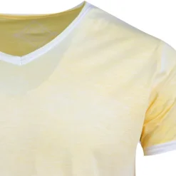 Tee shirt uni délavé col V Homme BLAGGIO