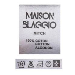 Tee shirt uni délavé col V Homme BLAGGIO