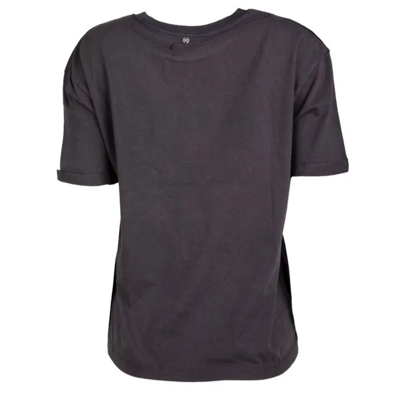 Tee shirt uni imprimé Rock Femme DEELUXE 74