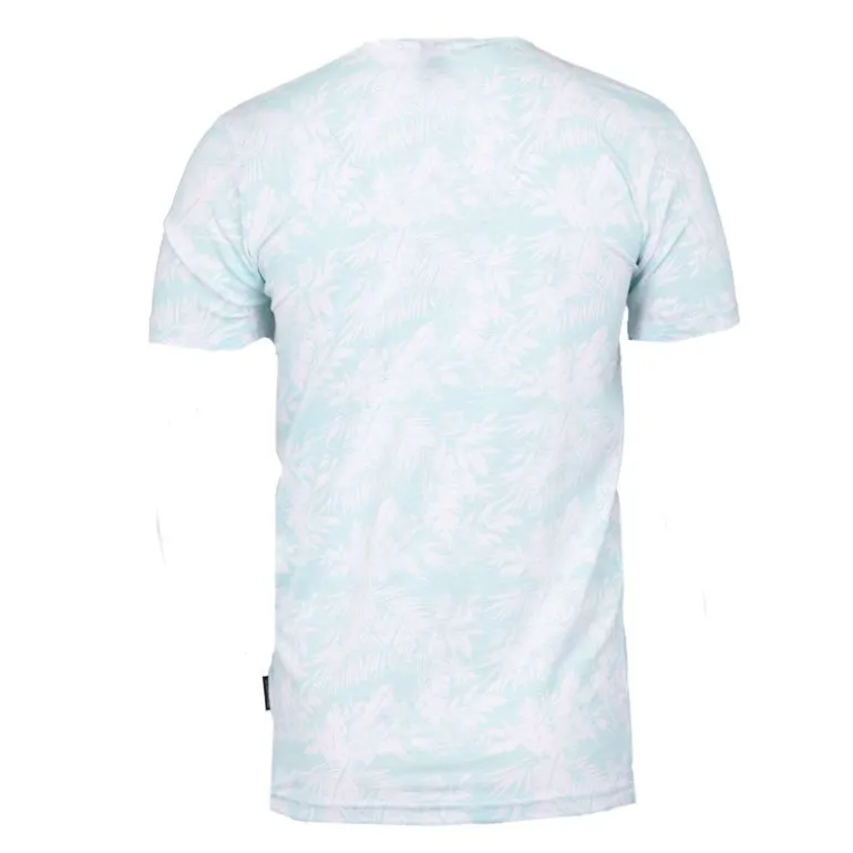 Tee shirt uni menson-b avec imprimé feuilles Homme BLAGGIO