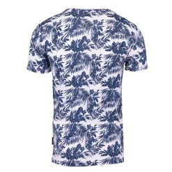 Tee shirt uni menson-b avec imprimé feuilles Homme BLAGGIO