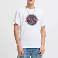 Tee shirt urban imprimé logo col rond regular fit Homme JACK & JONES