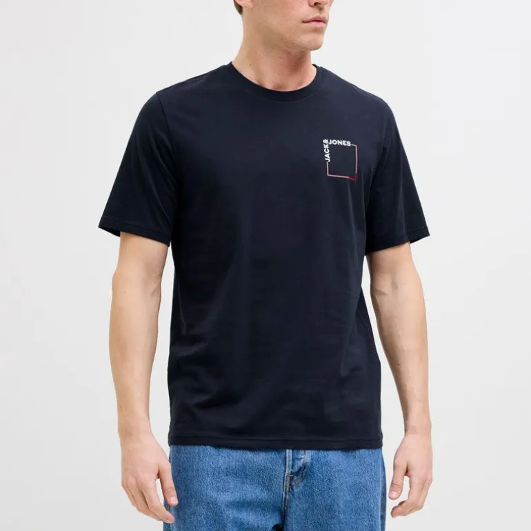 Tee shirt verner coton col de cou Homme JACK & JONES