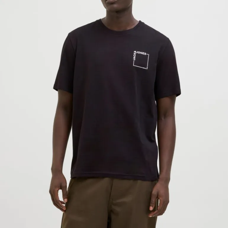 Tee shirt verner coton col de cou Homme JACK & JONES