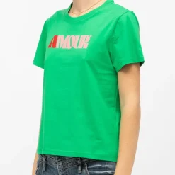Tee shirt vert tracy manches courtes Femme LA PETITE ETOILE