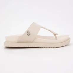 Tong turtledove kary cuir semelle confort Femme US POLO