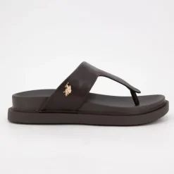 Tong turtledove kary cuir semelle confort Femme US POLO