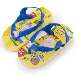 Tongs Peppa Pig élastique bleu Enfant HAVAIANAS