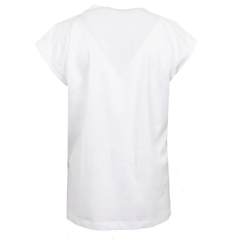 Top blanc à sequins "ce soir on va dancer " Femme IMPERIAL