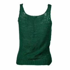 Top bretelle maille filet ajouré coton Italie Femme LOVE