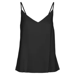 Top col v noir avec bretelles ajustables Femme VERO MODA