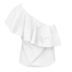 Top ivoire tilly col asymétrique Femme LA PETITE ETOILE