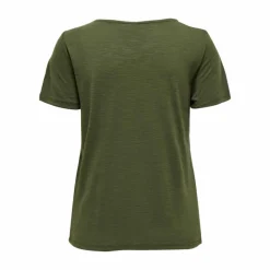 Top manches courtes col rond détail dentelle uni Femme JDY