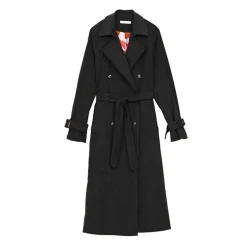 Trench eulalie noir Femme LA PETITE ETOILE