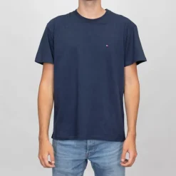T-shirt logo brodé coton col ras de cou Homme TOMMY HILFIGER