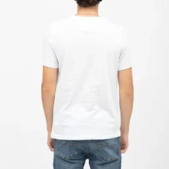 T-shirt logo brodé coton col ras de cou slim fit Homme TOMMY HILFIGER