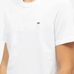 T-shirt logo brodé coton col ras de cou slim fit Homme TOMMY HILFIGER