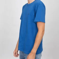 T-shirt logo brodé coton col ras de cou Homme TOMMY HILFIGER