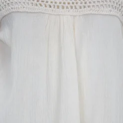 Tunique lacy crochet manches à volants Femme ANTIK BATIK