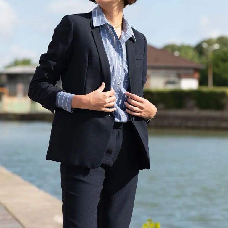 Veste blazer paga marine Femme LA PETITE ETOILE
