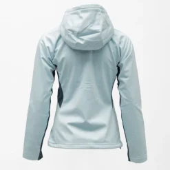 Veste bleu ciel softshell avec capuche manches contrastées femme Femme ROSSIGNOL