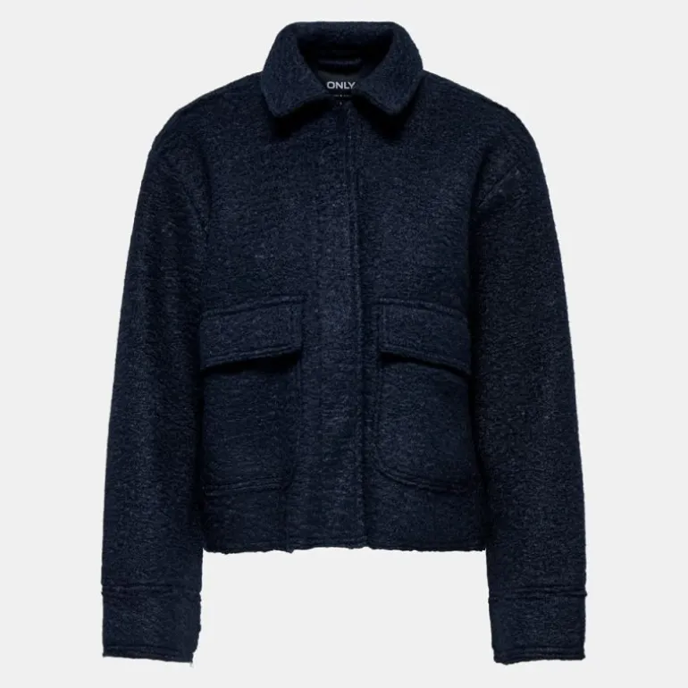 Veste courte texture bouclée avec poches Femme ONLY