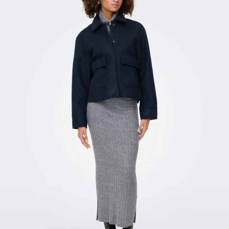 Veste courte texture bouclée avec poches Femme ONLY