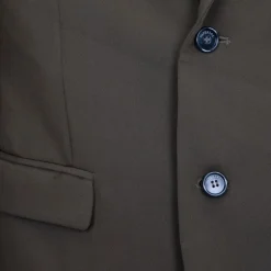 Veste de blazer kaki en coton Homme IMPERIAL