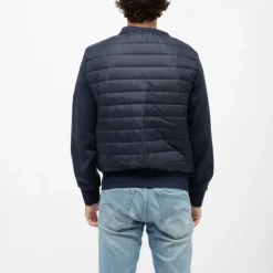 Veste de mi saison doudoune navy bi matiere Homme LOTTO