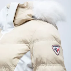 Veste de ski à capuche fausse fourrure avec logo Femme ROSSIGNOL