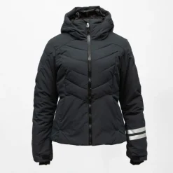 Veste de ski à capuche resort avec bandes réfléchissantes Femme ROSSIGNOL