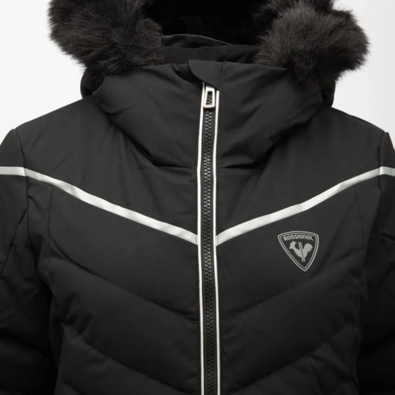 Veste de ski resort capuche fourrée Femme ROSSIGNOL