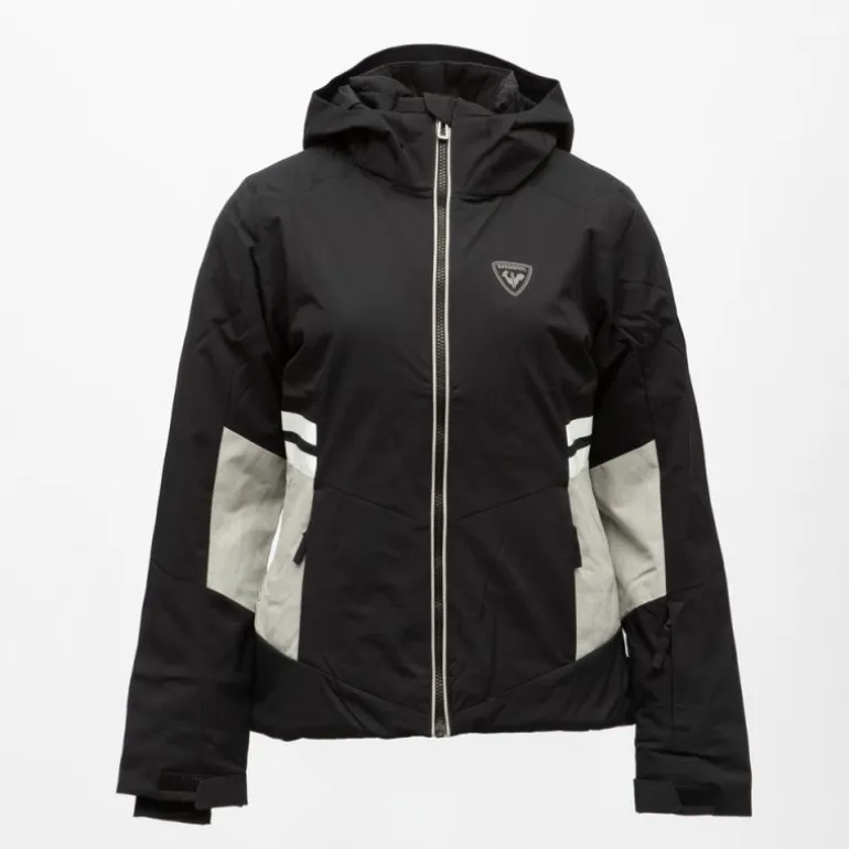 Veste de ski zippée resort à capuche logo gris Femme ROSSIGNOL