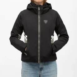 Veste de ski zippée resort à capuche logo gris Femme ROSSIGNOL