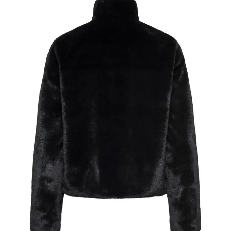 Veste fausse fourrure Vida col montant Femme ONLY