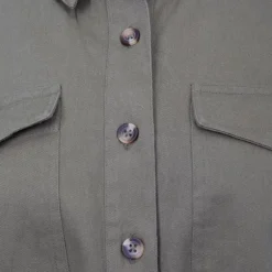 Veste légère coton kaki Valory à boutons Femme LA PETITE ETOILE