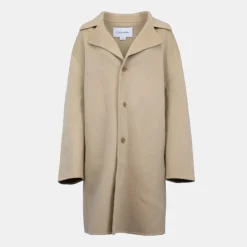 Veste longue oversize beige coton Femme CALVIN KLEIN