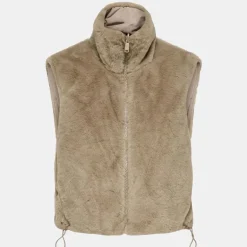 Veste sans manche reversible fausse fourrure col montant Femme ONLY