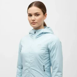 Veste softshell bleu ciel ajustée à capuche avec coutures apparentes femme Femme ROSSIGNOL