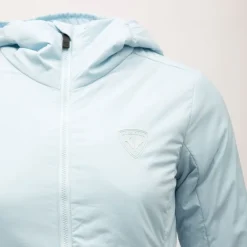 Veste softshell bleu ciel ajustée à capuche avec coutures apparentes femme Femme ROSSIGNOL